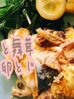 キャベツと舞茸さばの卵とじ めんつゆ-レシピのメイン写真