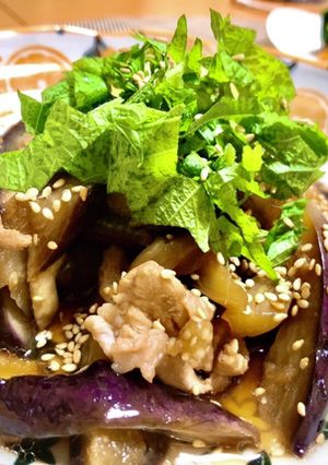 【夏バテ防止】ナスと大葉のポン酢あえ-レシピのメイン写真