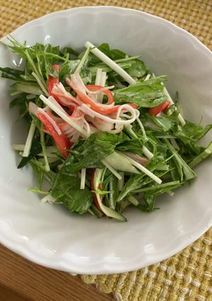 水菜のマヨポンサラダ-レシピのメイン写真
