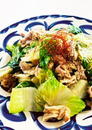 15分で！レタスと豚バラの中華炒め-レシピのメイン写真