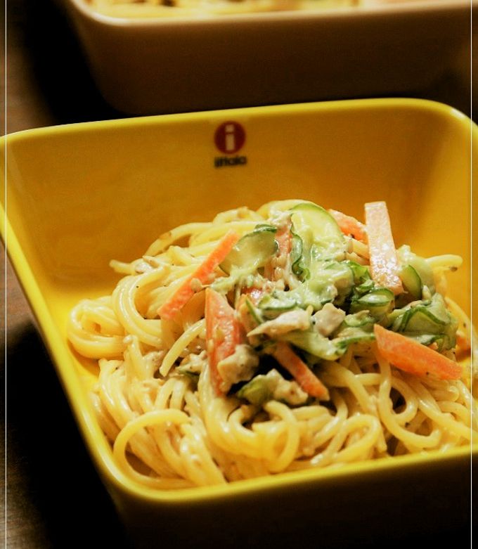 ごまマヨ風味のサラダスパゲティ-レシピのメイン写真