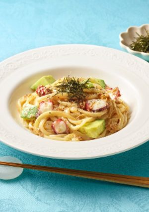 アボカドとたこの冷製パスタ風うどん-レシピのメイン写真