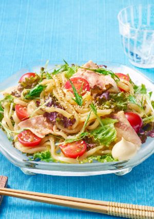 豚しゃぶのピリ辛サラダうどん-レシピのメイン写真