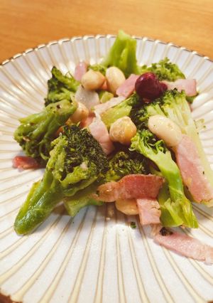 栄養満点！ブロッコリーとサラダ豆炒め-レシピのメイン写真