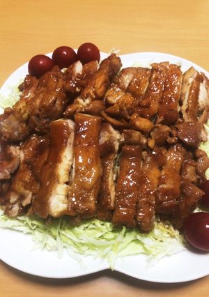 鳥ももの照り焼き　キャベツが旨い-レシピのメイン写真