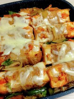厚揚げとキムチのチーズ焼き-レシピのメイン写真