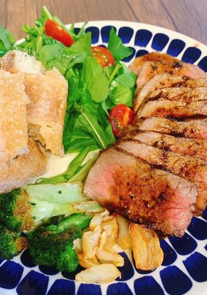牛もも肉のステーキ-レシピのメイン写真