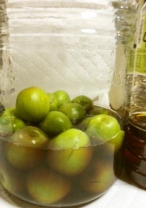 ばあばの簡単 梅の醤油漬け-レシピのメイン写真