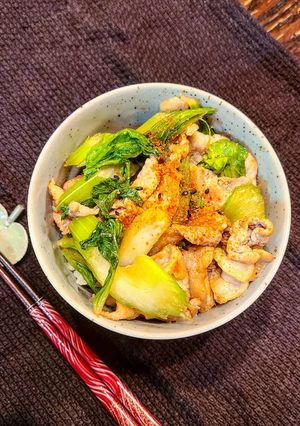 セロリ豚丼-レシピのメイン写真