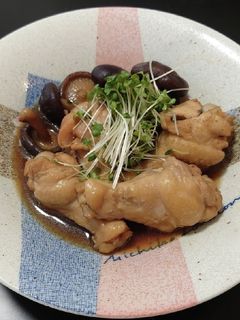 手羽元と椎茸の煮物-レシピのメイン写真