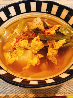 春キャベツと九条ねぎの卵とじ-レシピのメイン写真