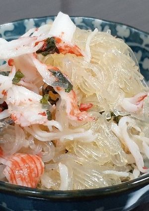 レンチンと市販のドレッシングで春雨サラダ-レシピのメイン写真