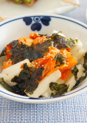 火を使わない♪長芋とキムチのごま油あえ-レシピのメイン写真