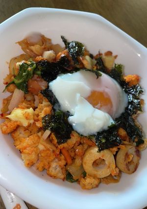 韓国風オートミールキムチ炒飯-レシピのメイン写真