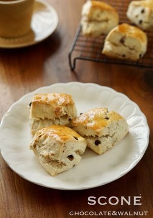 チョコと胡桃のスコーン♪-レシピのメイン写真