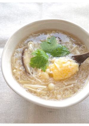 簡単レンジで！茶碗蒸しのカニあんかけ-レシピのメイン写真