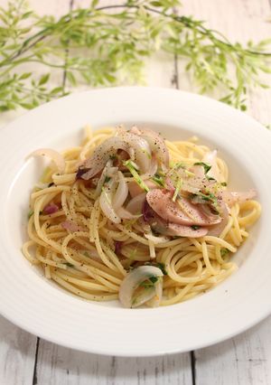 簡単！赤玉葱のパスタ-レシピのメイン写真