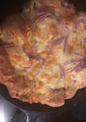 ハムとチーズ　ダッチパンケーキ-レシピのメイン写真