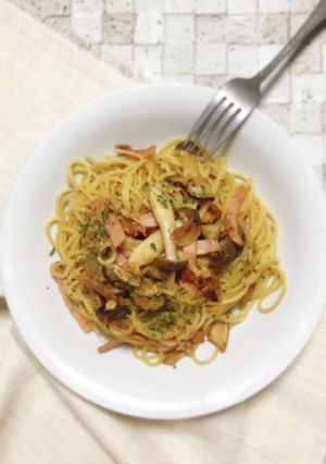 手前味噌　和風パスタ-レシピのメイン写真