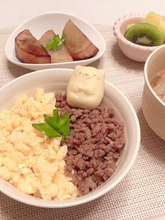 そぼろ丼 ♡-レシピのメイン写真