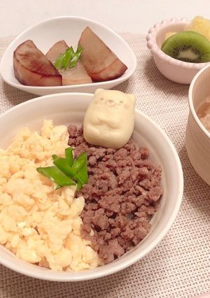 そぼろ丼 ♡-レシピのメイン写真