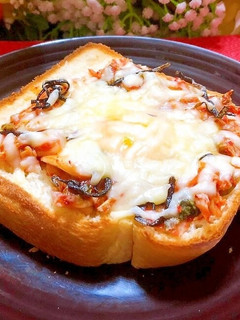 キムチ玉子チーズトースト-レシピのメイン写真