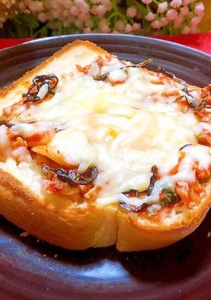 キムチ玉子チーズトースト-レシピのメイン写真
