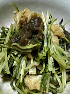 ★水菜のレンジ煮浸し★ズボラな一品-レシピのメイン写真
