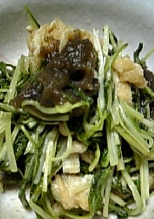 ★水菜のレンジ煮浸し★ズボラな一品-レシピのメイン写真