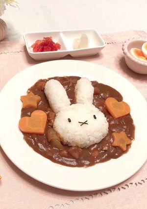 キャラカレー♡ ミッフィーカレー-レシピのメイン写真