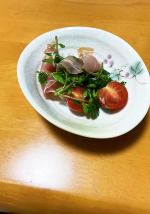 クレソンと生ハムのサラダ-レシピのメイン写真