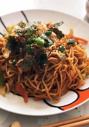 辛うま!キムチ焼きそば-レシピのメイン写真