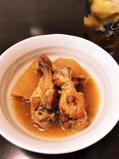 手羽元と大根の黒酢煮-レシピのメイン写真
