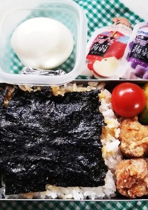 のり唐弁当(5.26)-レシピのメイン写真
