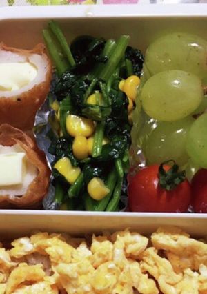 お弁当に！ほうれん草とコーンのバター炒め-レシピのメイン写真
