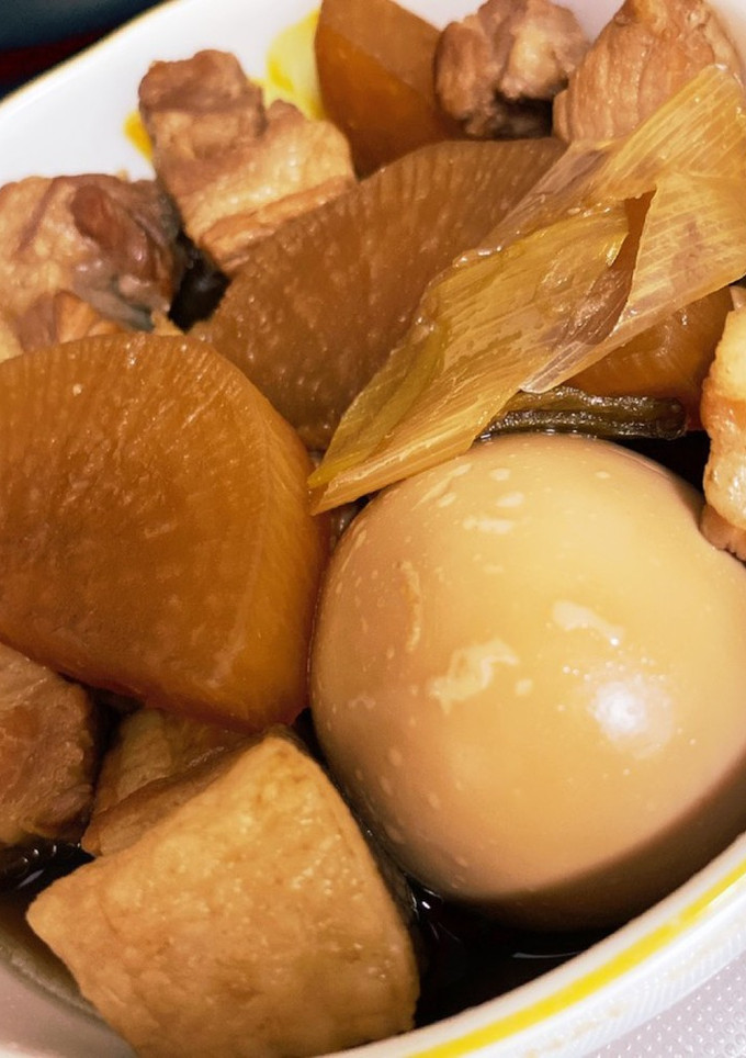 簡単！豚の角煮 (卵と野菜入り)-レシピのメイン写真