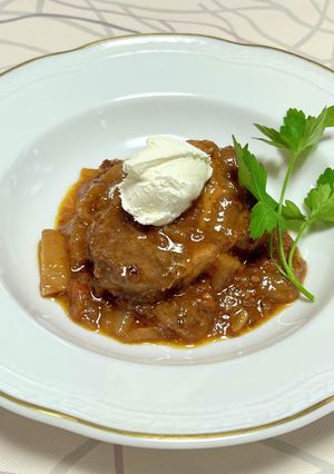 豚肉とりんごのトマト煮込み-レシピのメイン写真