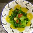 青梗菜と梅の和え物