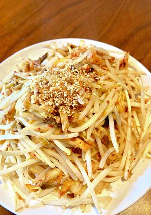 キムチと焼きサバのもやしそば-レシピのメイン写真