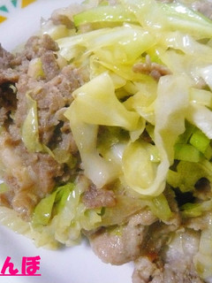 簡単おかず!豚肉と春キャベツの生姜焼-レシピのメイン写真