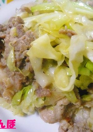 簡単おかず！豚肉と春キャベツの生姜焼-レシピのメイン写真