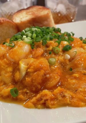 トロトロ卵のエビチリ-レシピのメイン写真