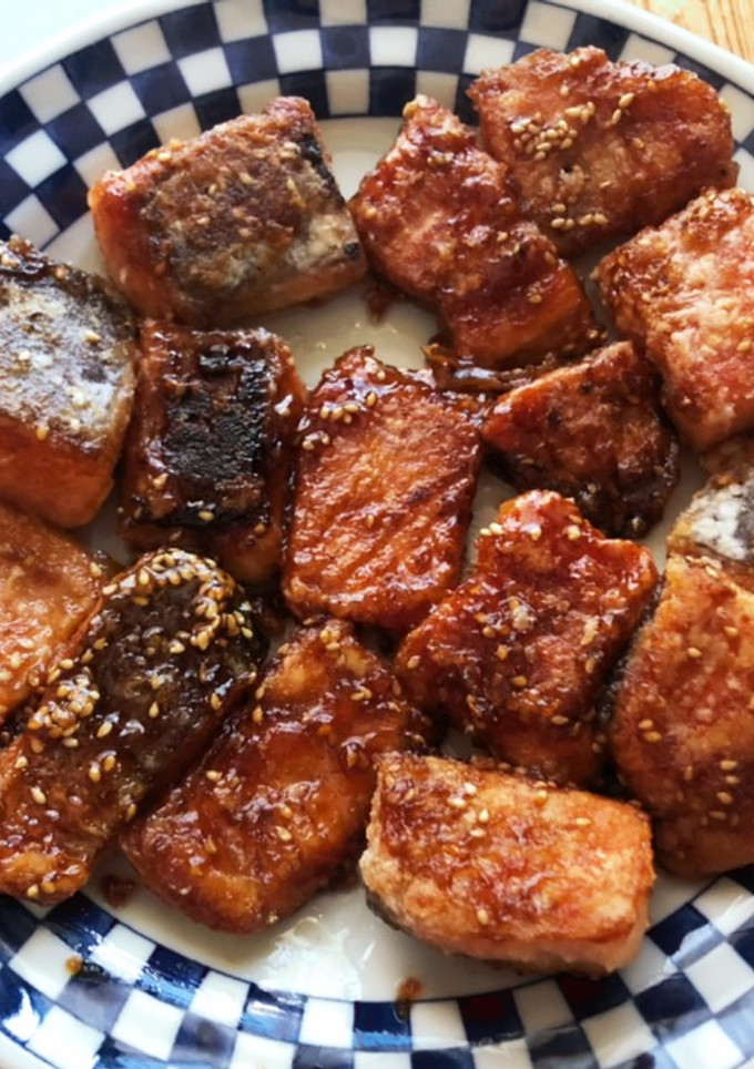 ご飯がススム！！鮭の甘辛竜田揚げ-レシピのメイン写真