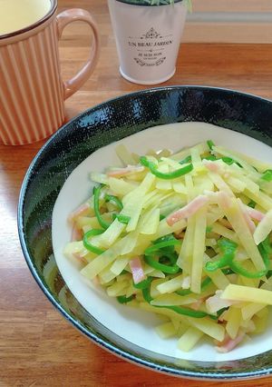 じゃがいもとピーマンのコンソメ炒め-レシピのメイン写真