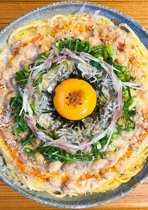 納豆がパスタに絡むのを諦めた納豆パスタ-レシピのメイン写真