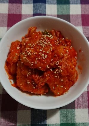 キムチで簡単♥️ヤンニョムチキン-レシピのメイン写真