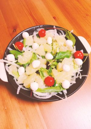 文担とモッツァレラチーズのさっぱりサラダ-レシピのメイン写真