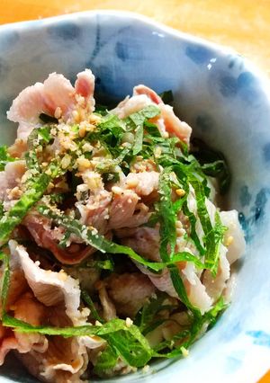 豚こま切れ肉の大葉まみれ-レシピのメイン写真