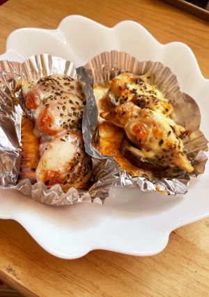 焼き茄子バジルピザ(ケチャップ＆照りマヨ-レシピのメイン写真