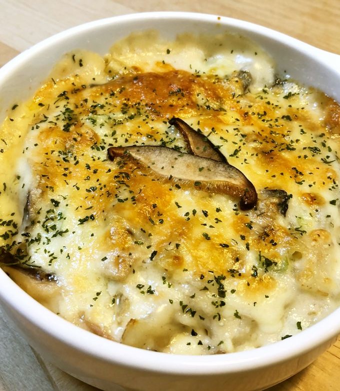 乾しいたけグラタン-レシピのメイン写真
